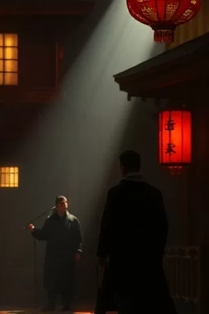 剧集荒原旅馆竖版封面，孤零零立在公路旁的旅馆招牌